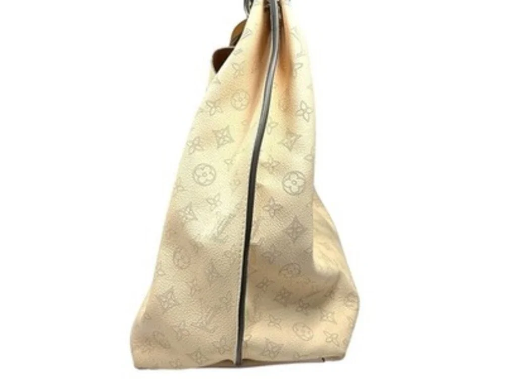 Louis Vuitton Carmel Mahina Calf Leather Hobo Bag